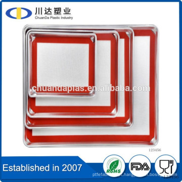 Tapete de silicone de cozimento conjunto de fibra de vidro revestido borracha de silicone FDA aprovação conjunto de 2